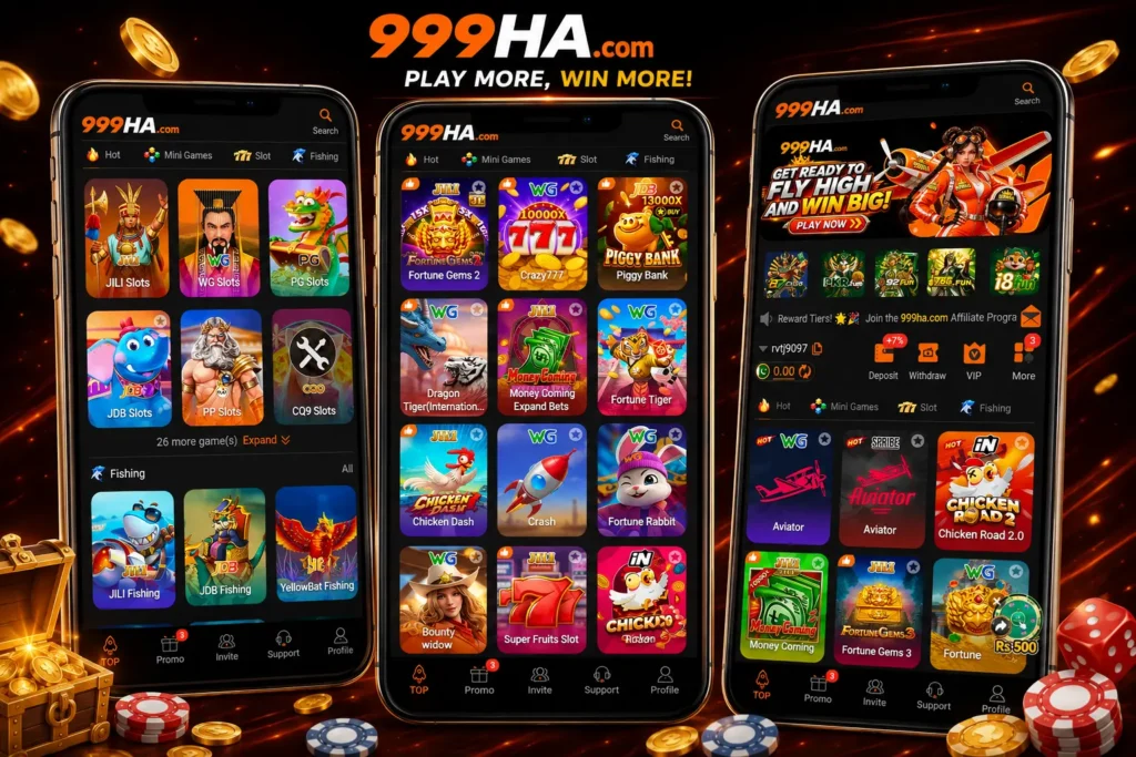 999HA Game home screen interface